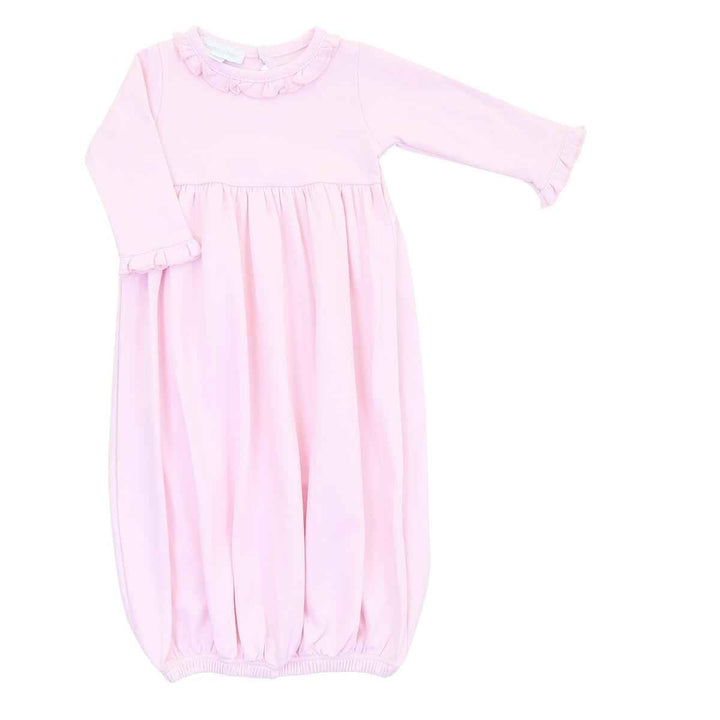 Essentials Ruffle Gathered Gown Pink