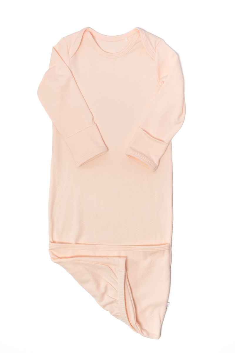 Newborn Gown Apricot Pink