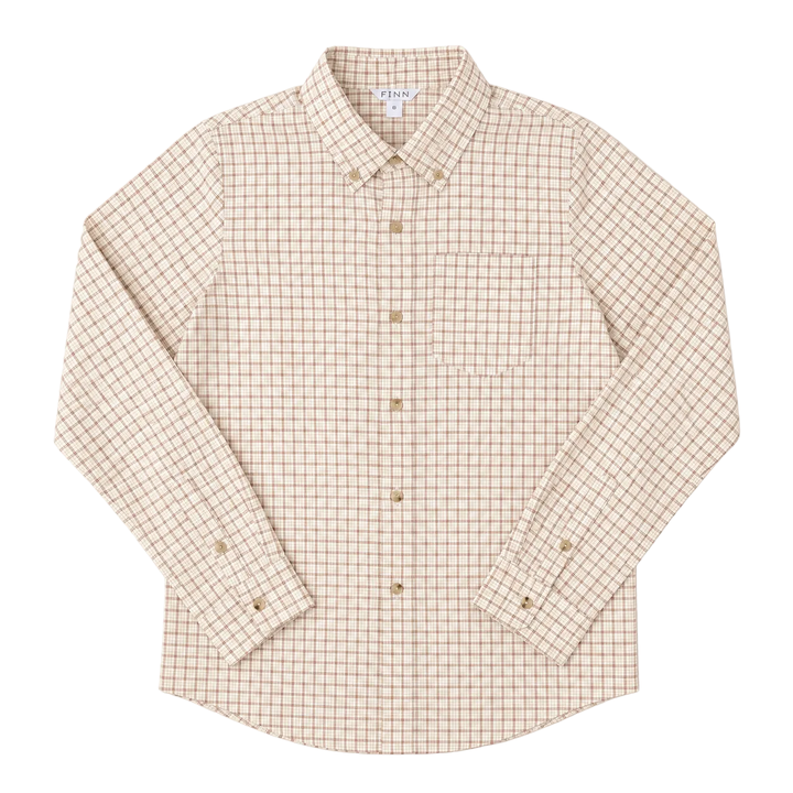 Pierfront Performance Buttondown-Buckskin Plaid