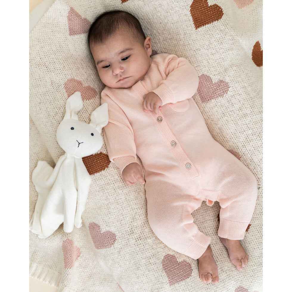 Milan Knit Pocket Jumpsuit, Blush