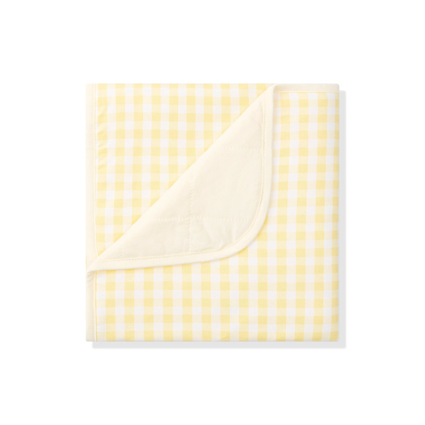 Kyte Baby Bamboo Baby Blanket- Gingham Chamomile