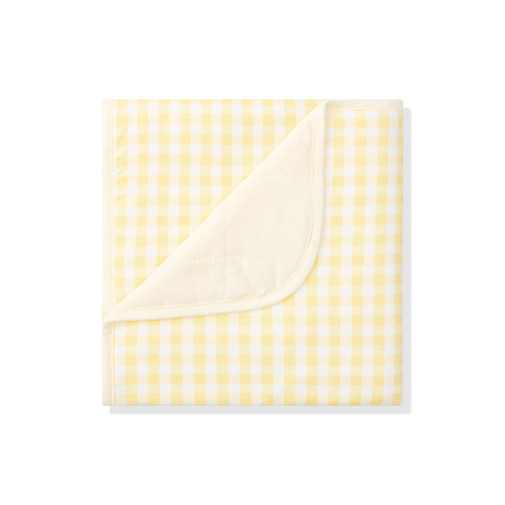Kyte Baby Bamboo Baby Blanket- Gingham Chamomile