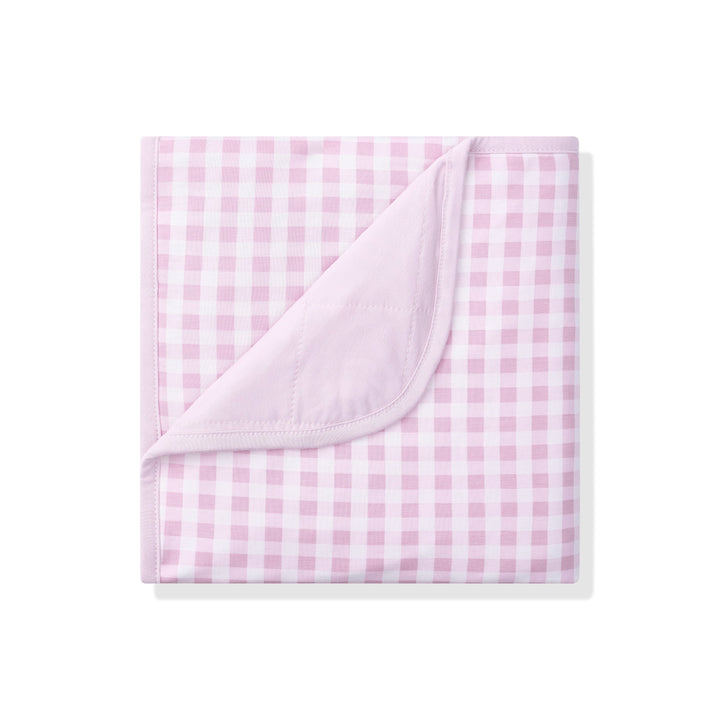 Kyte Baby Bamboo Baby Blanket- Gingham Thistle