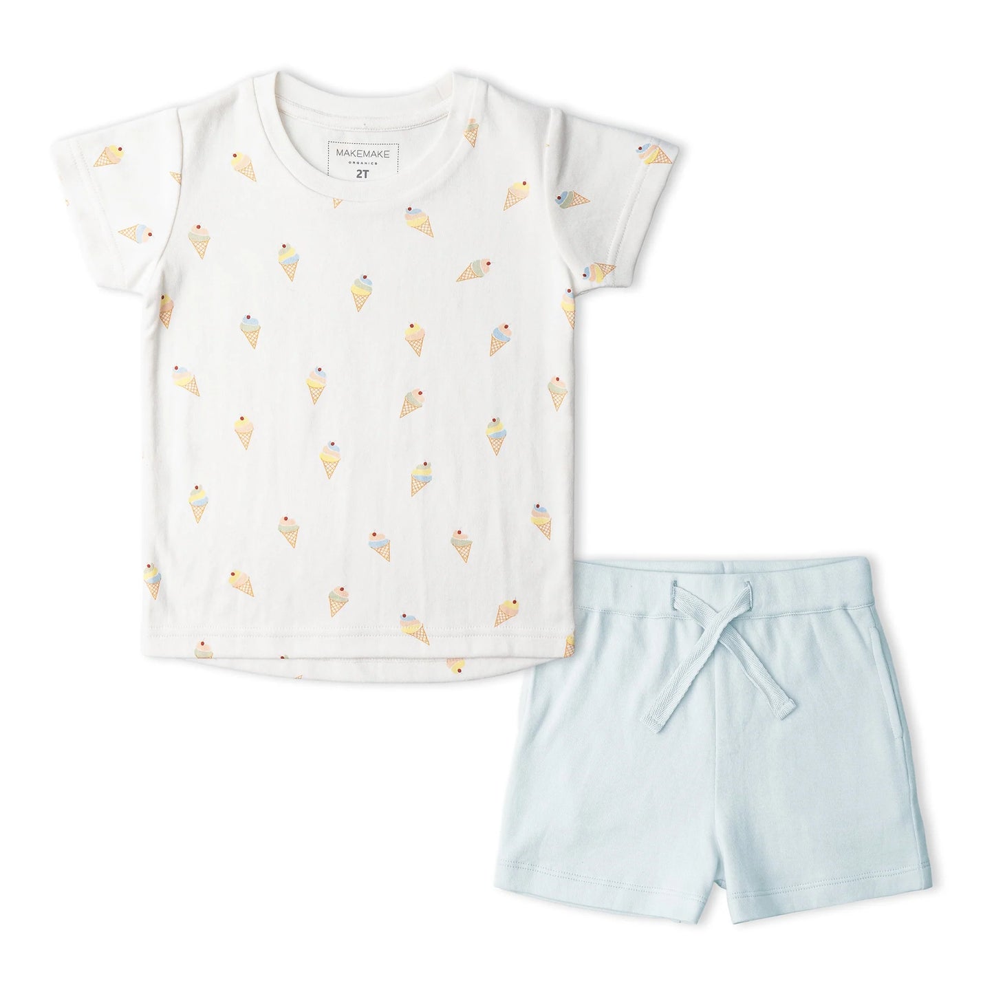 Tee & Shorts Set- Ice Cream
