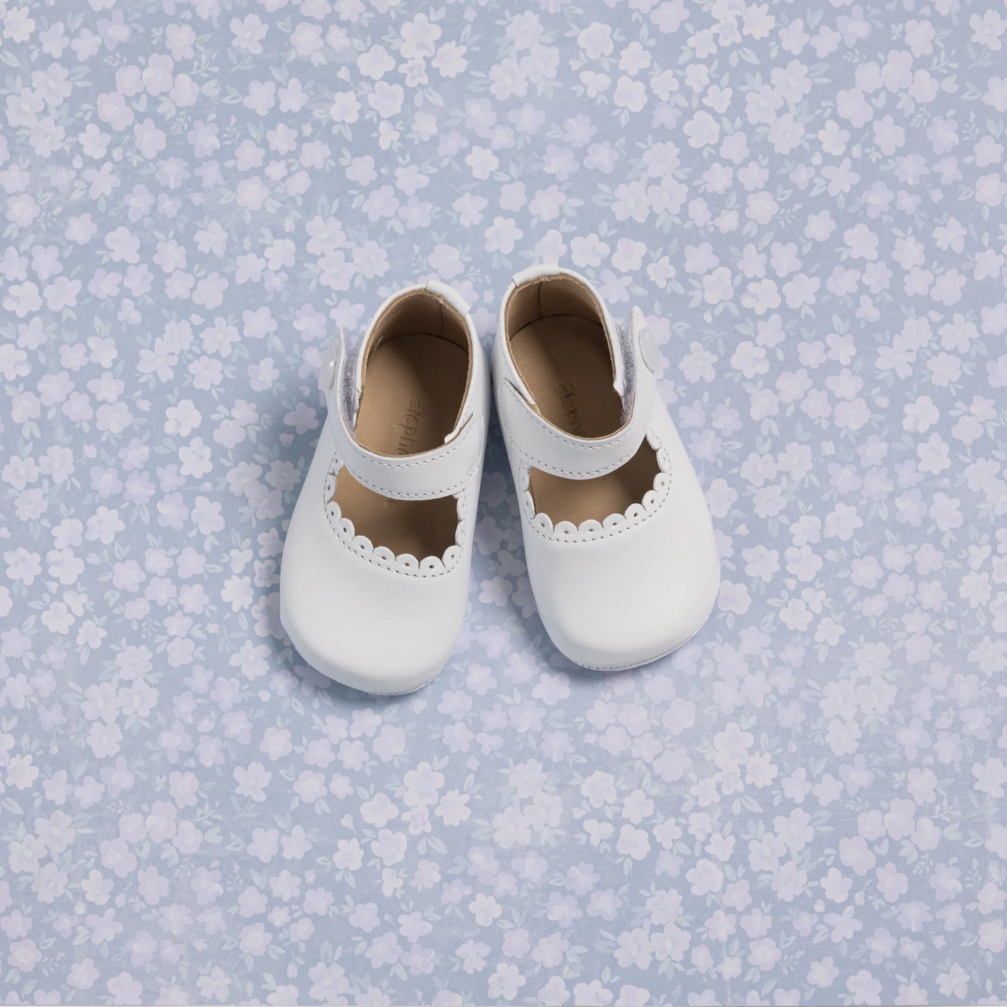 Baby Mary Janes White Leather