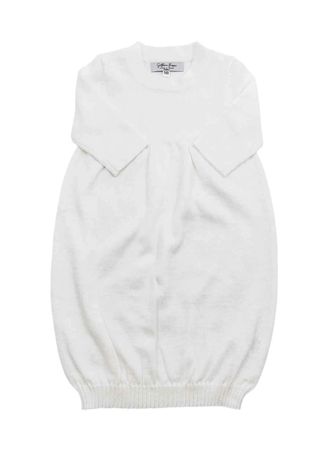 Knit Gown with Straight Edge