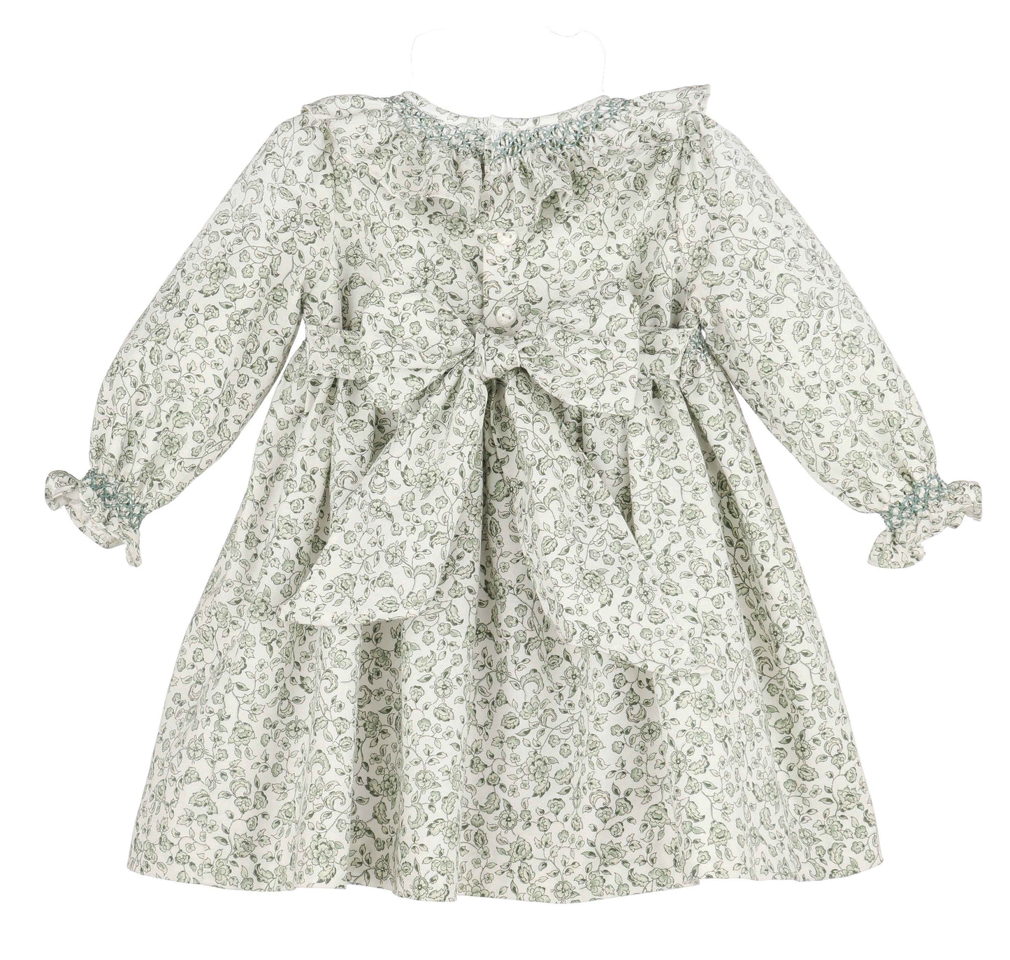 Heirloom Floral Dress, Green