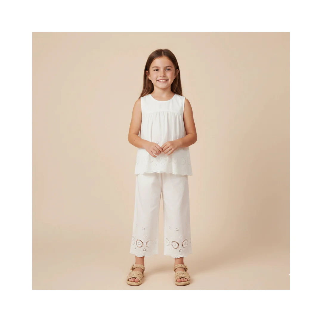 Eyelet Top & Pant Set