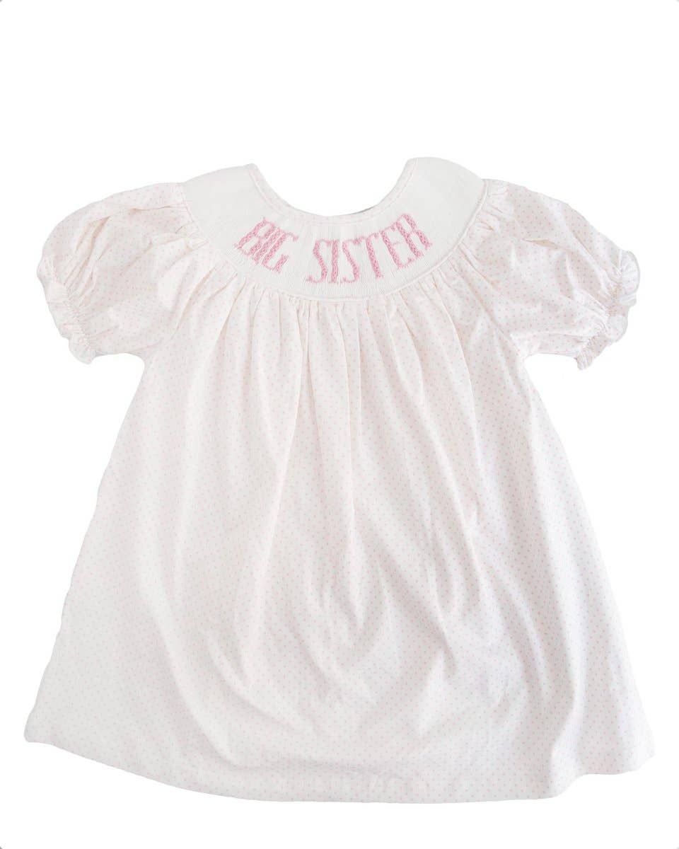 Big Sister - Knit Pink Dot Dress