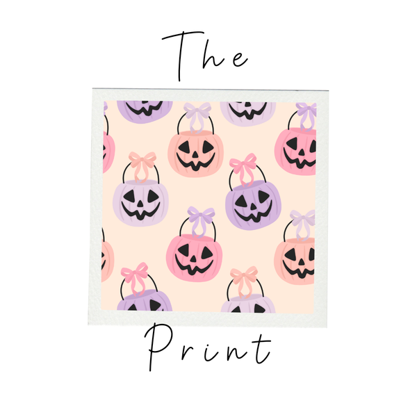 Pink Halloween Bucket Ruffle Romper