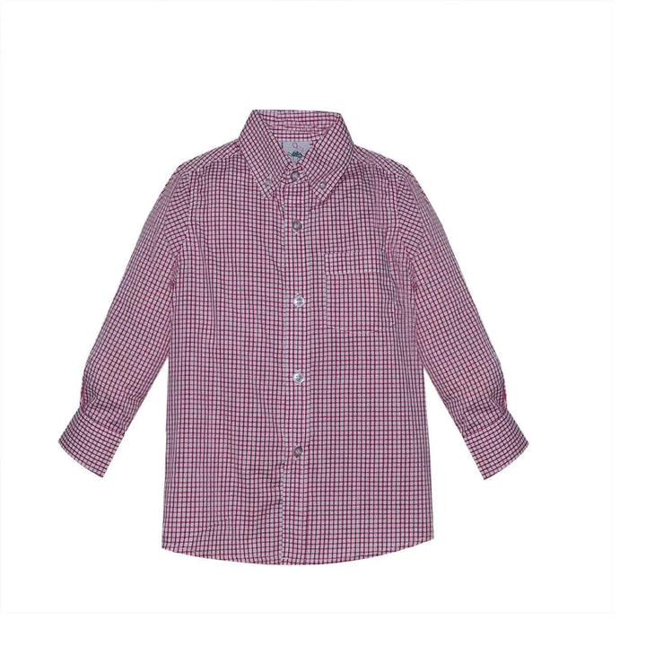 Arthur Button Down Shirt, Red Square