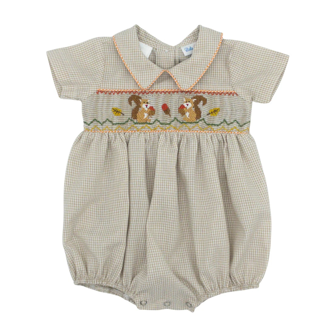 Squirrel Smocked Bubble