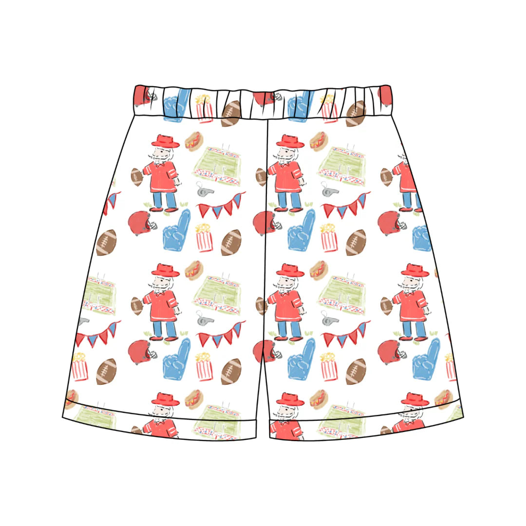 Stafford Shorts- Game Day Red & Blue