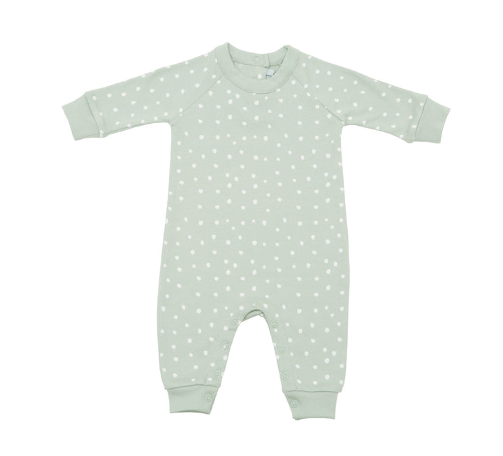 Moss Grey and White Spot Romper