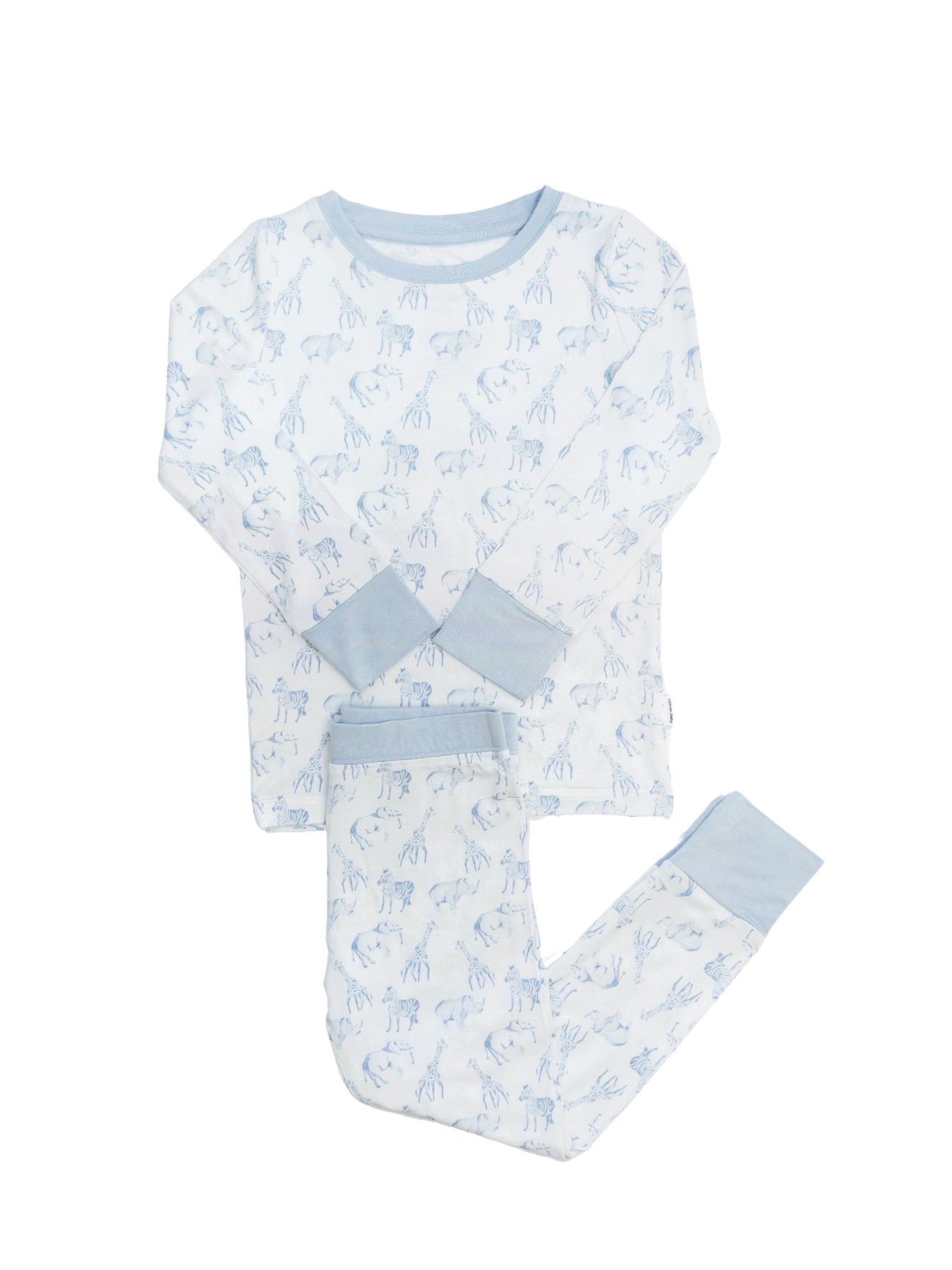 Blue Safari Pajama Set