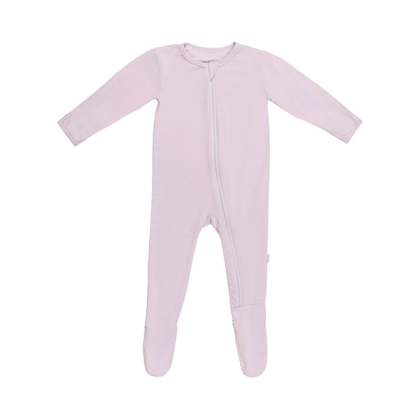 Lavender Zippered Footie