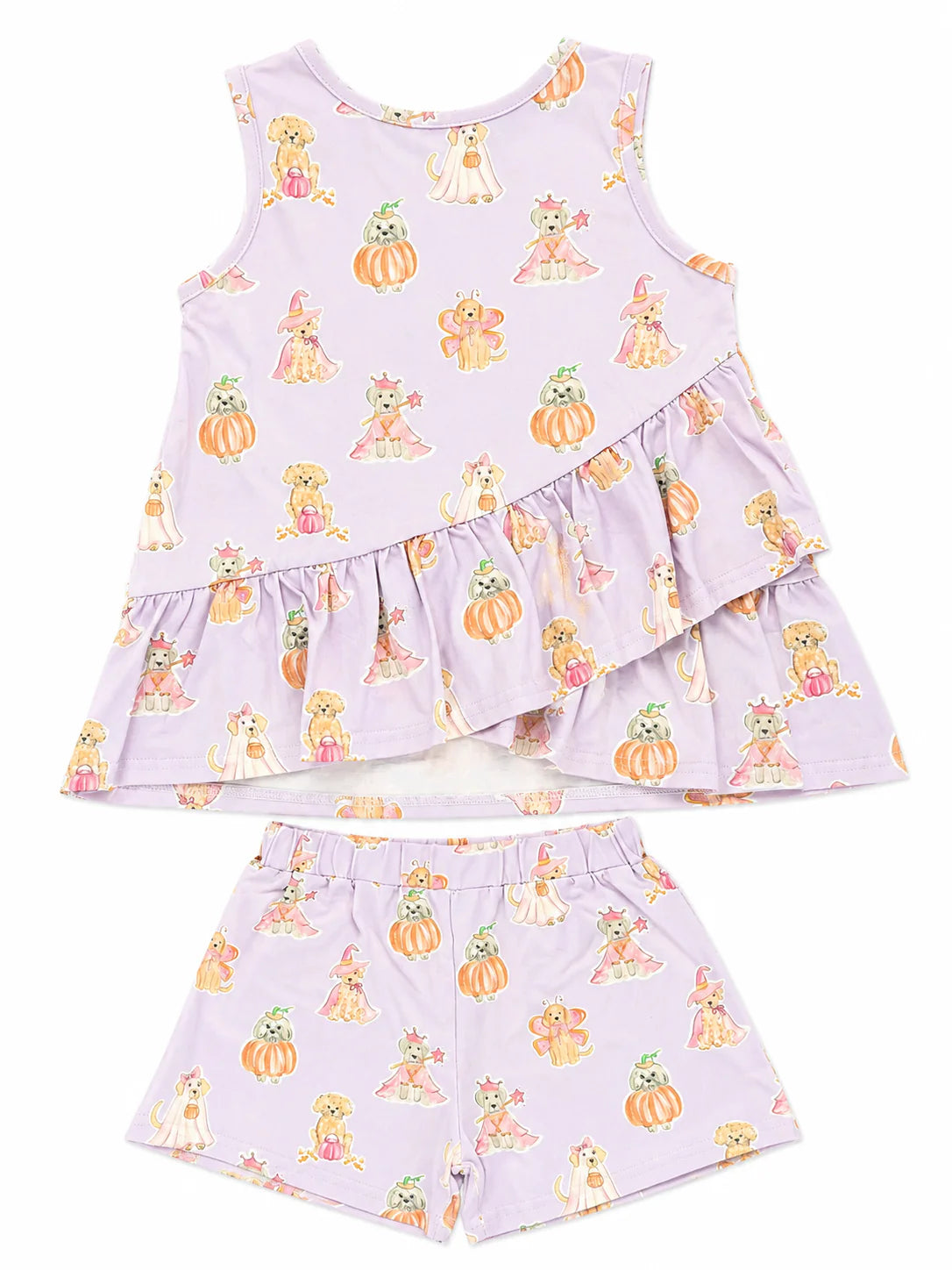 Rosie Ruffle Back Top with Susie Shorts- Trick or Treaters