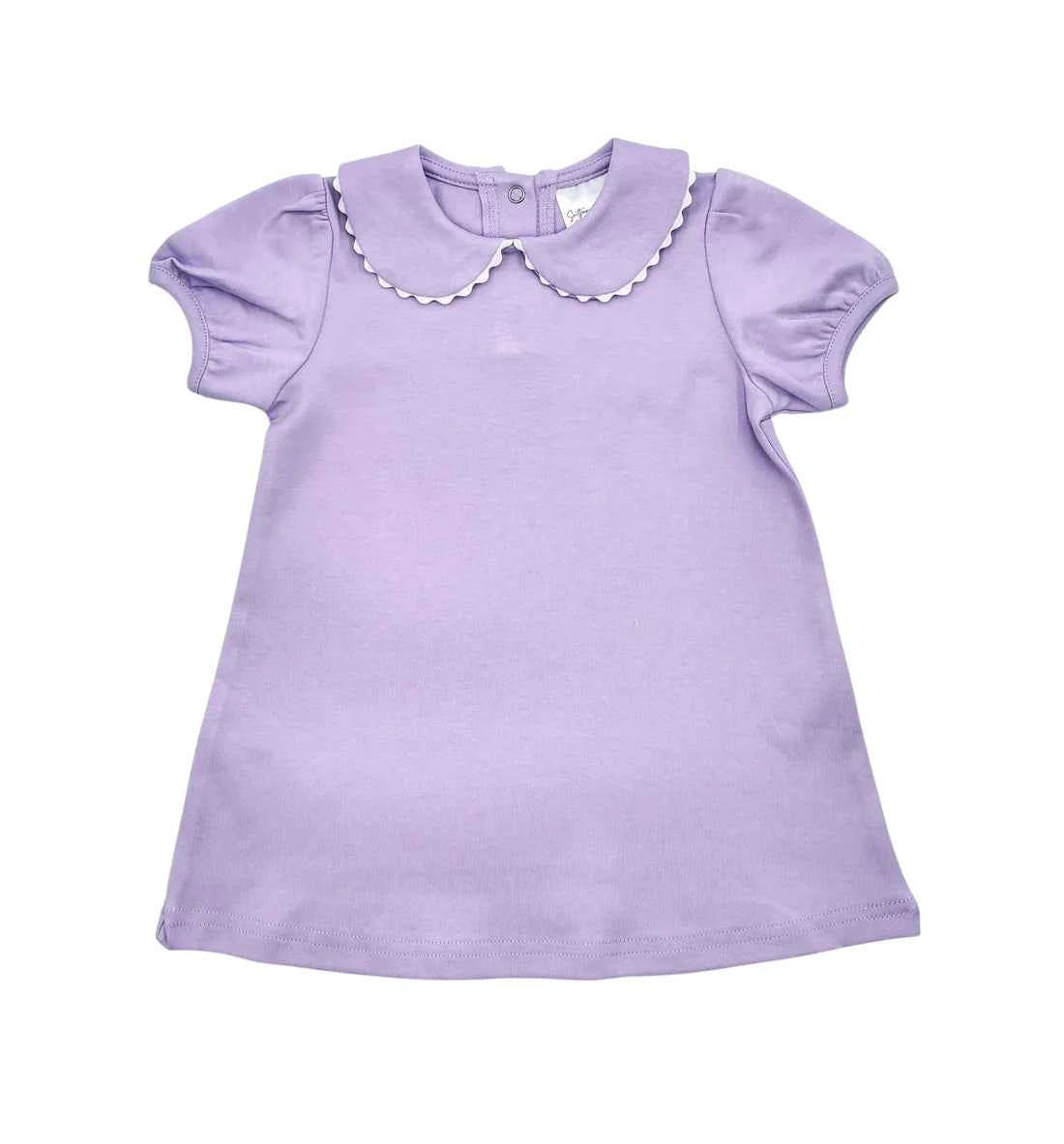 Scalloped Dress, Purple