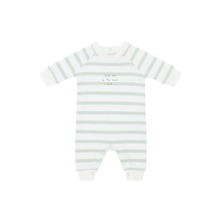 Love You To The Moon and Back Romper Blue