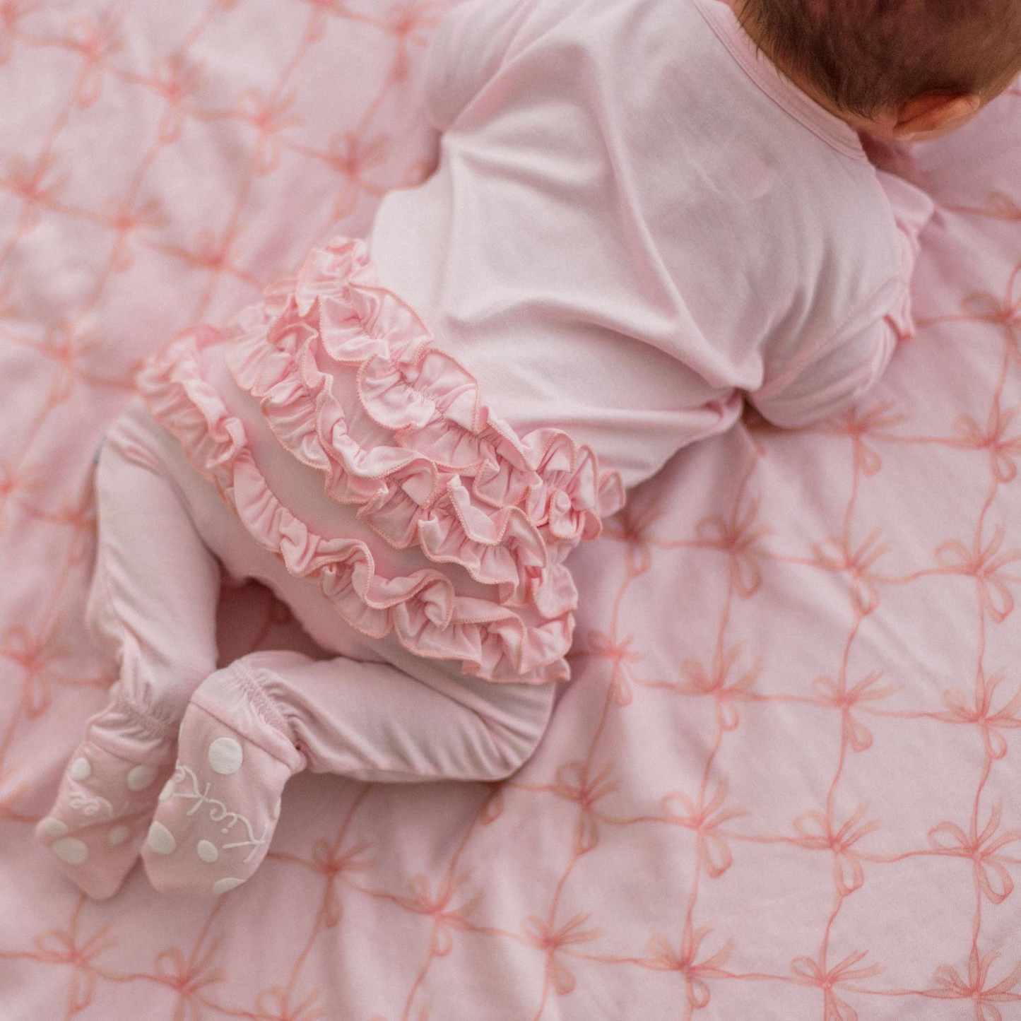 Shrinking Violet Ruffle Footie