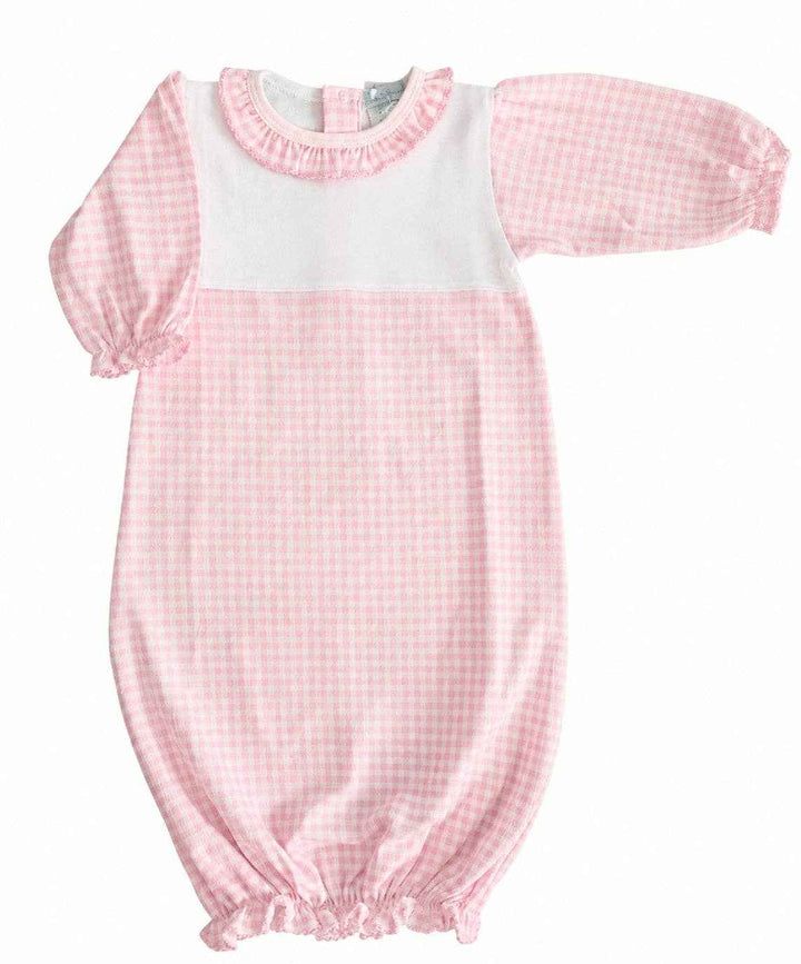 Pink Checks Pima Cotton Gown