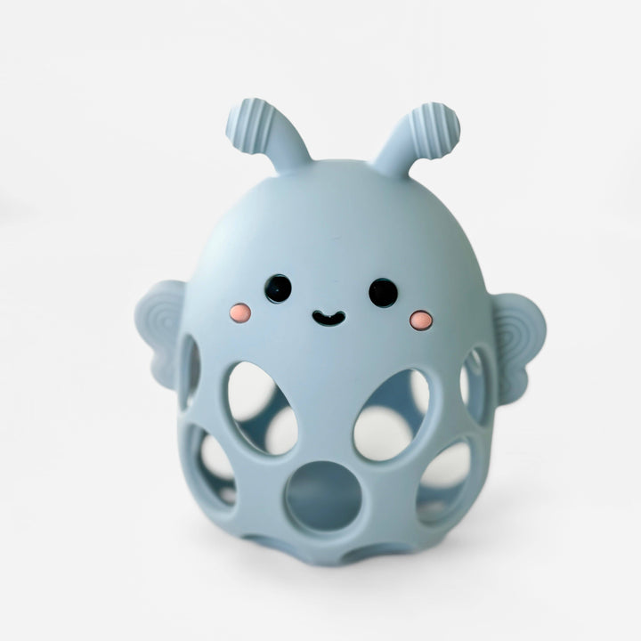 Honey Bee Teether: Powder Blue