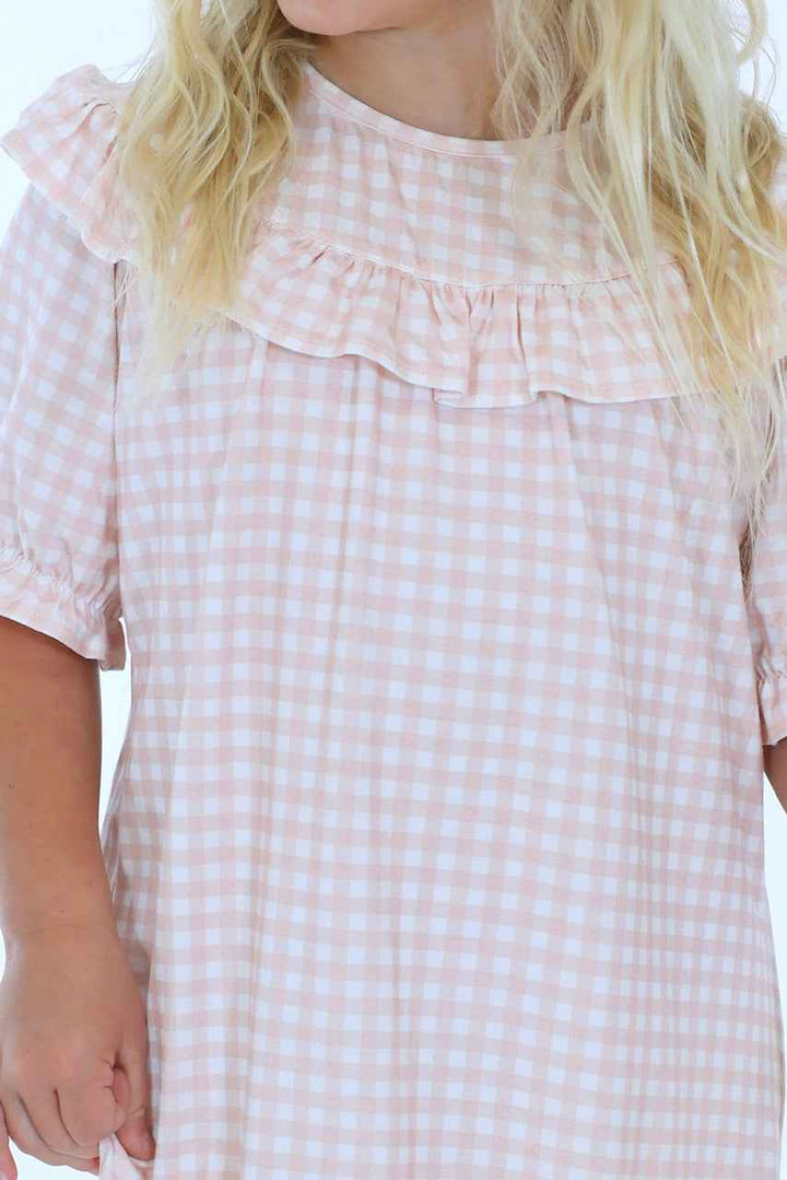 Pink Gingham Nightgown