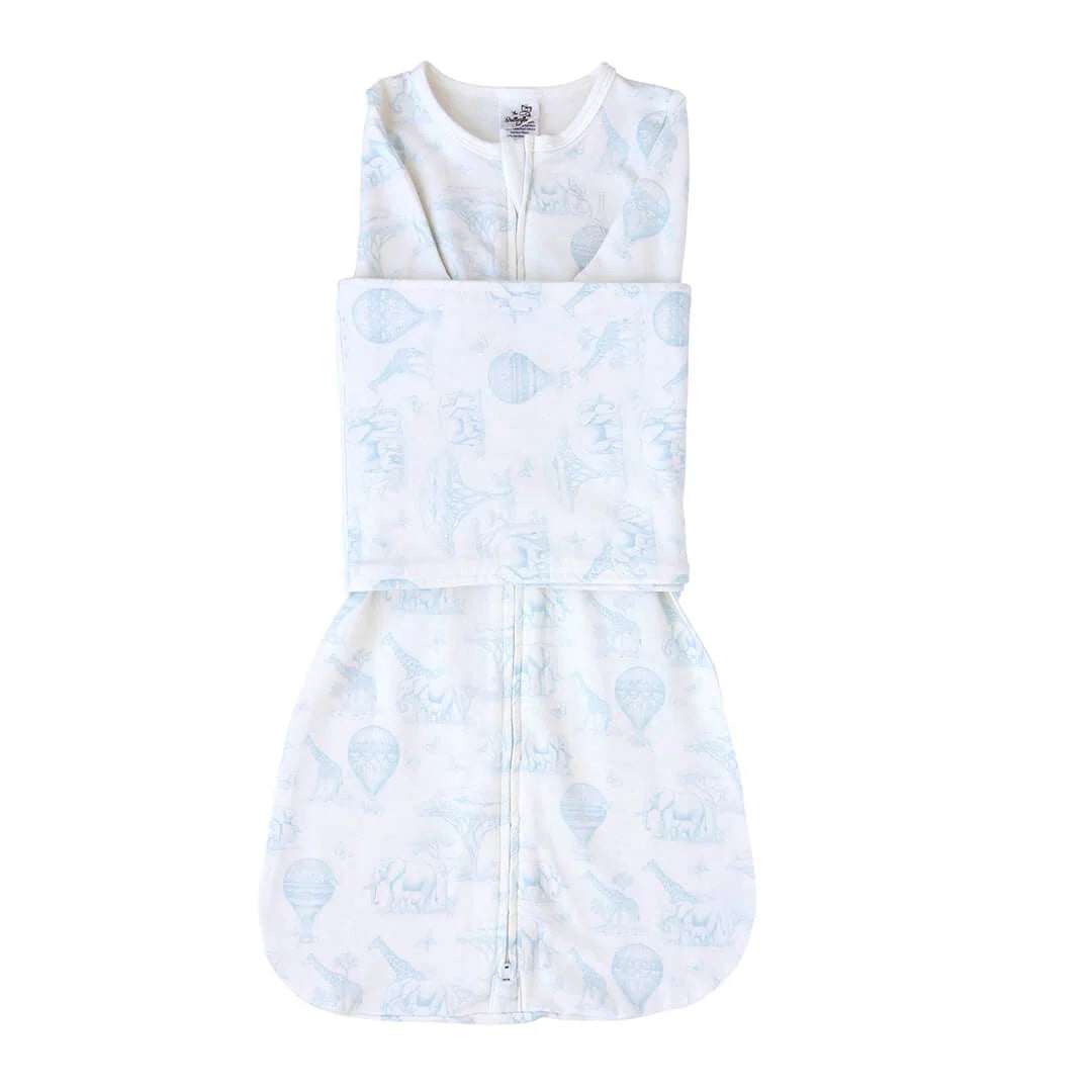 Butterfly Swaddle Blue Safari