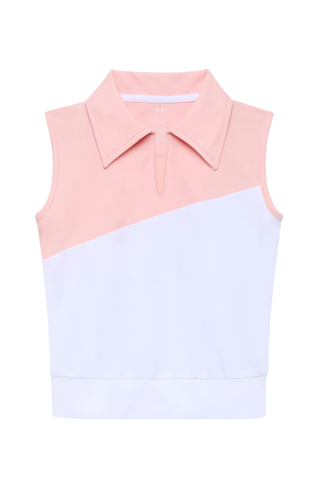 Pink/White Half Court Tank