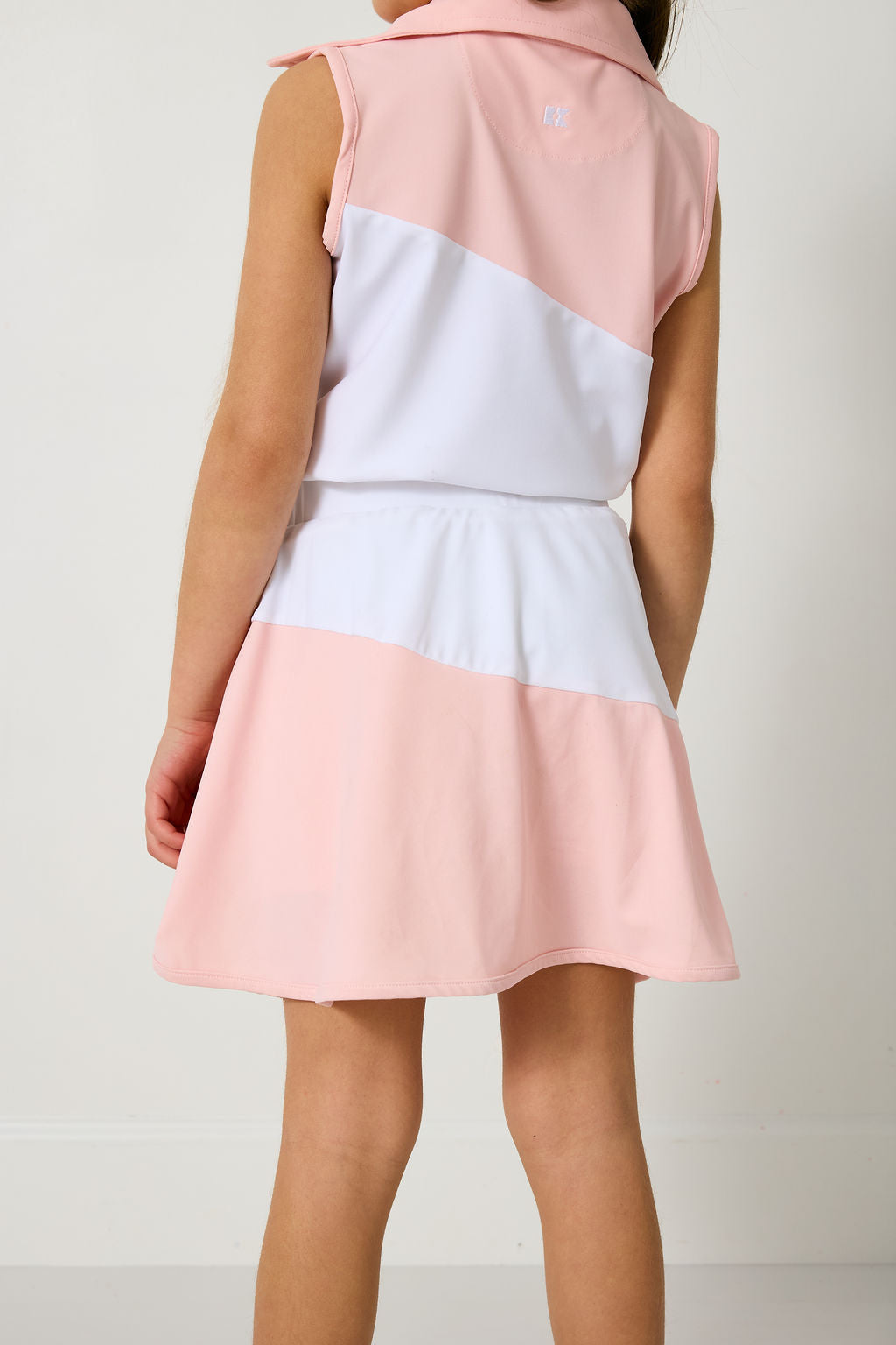 Pink/White Half Court Skort