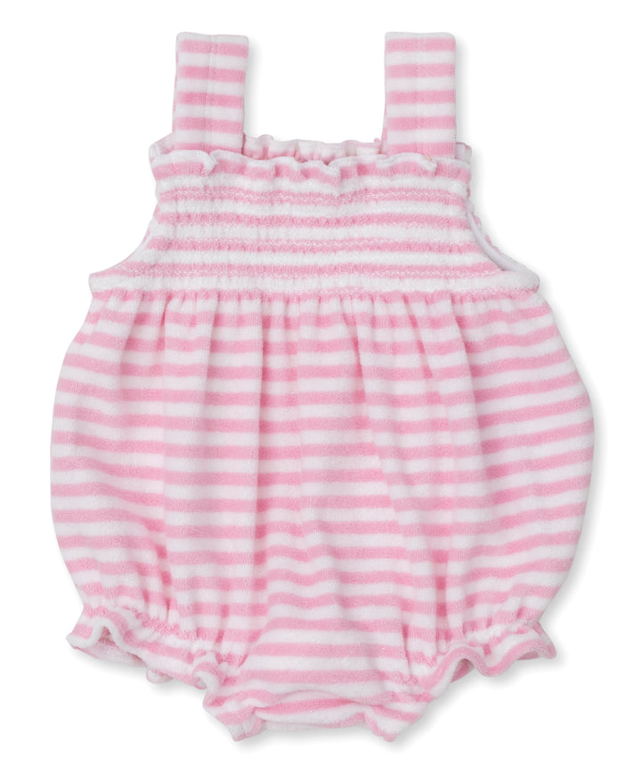 Cabana Terry Stripes Bubble Pink Bubble