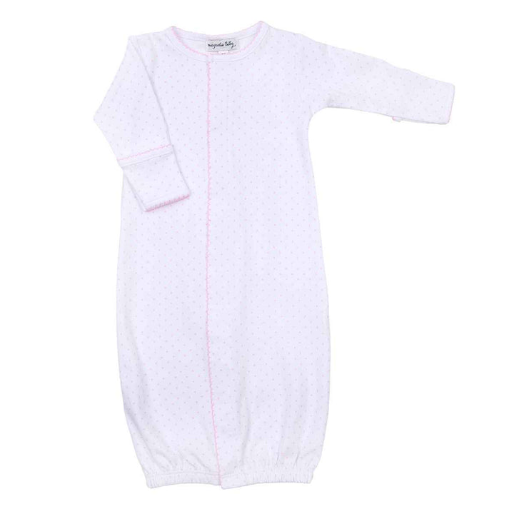 Mini Dots Converter Gown- Pink