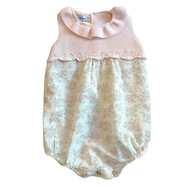 Knit Ruffle Floral Bubble