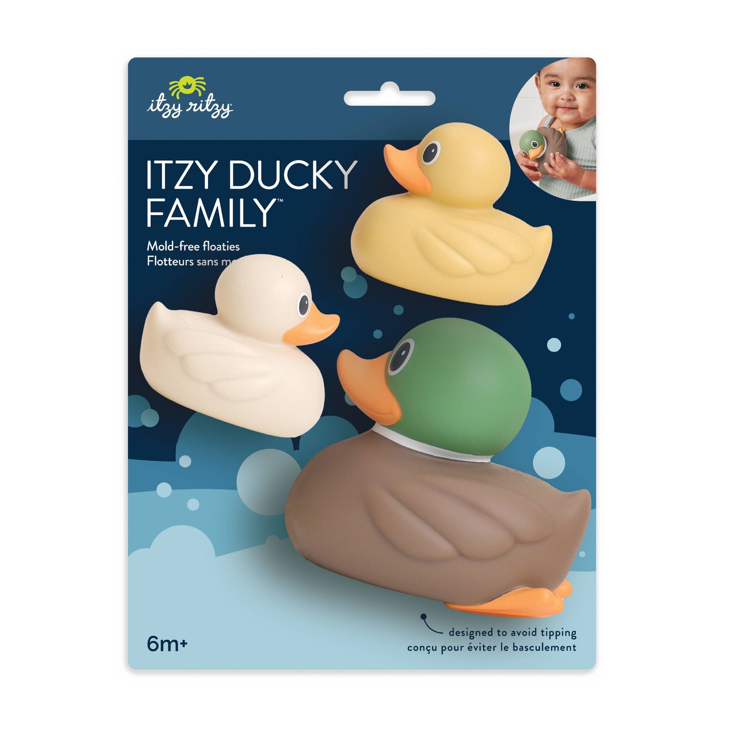Itzy Ducky Family - Bath + Water Table Toys: Mallard