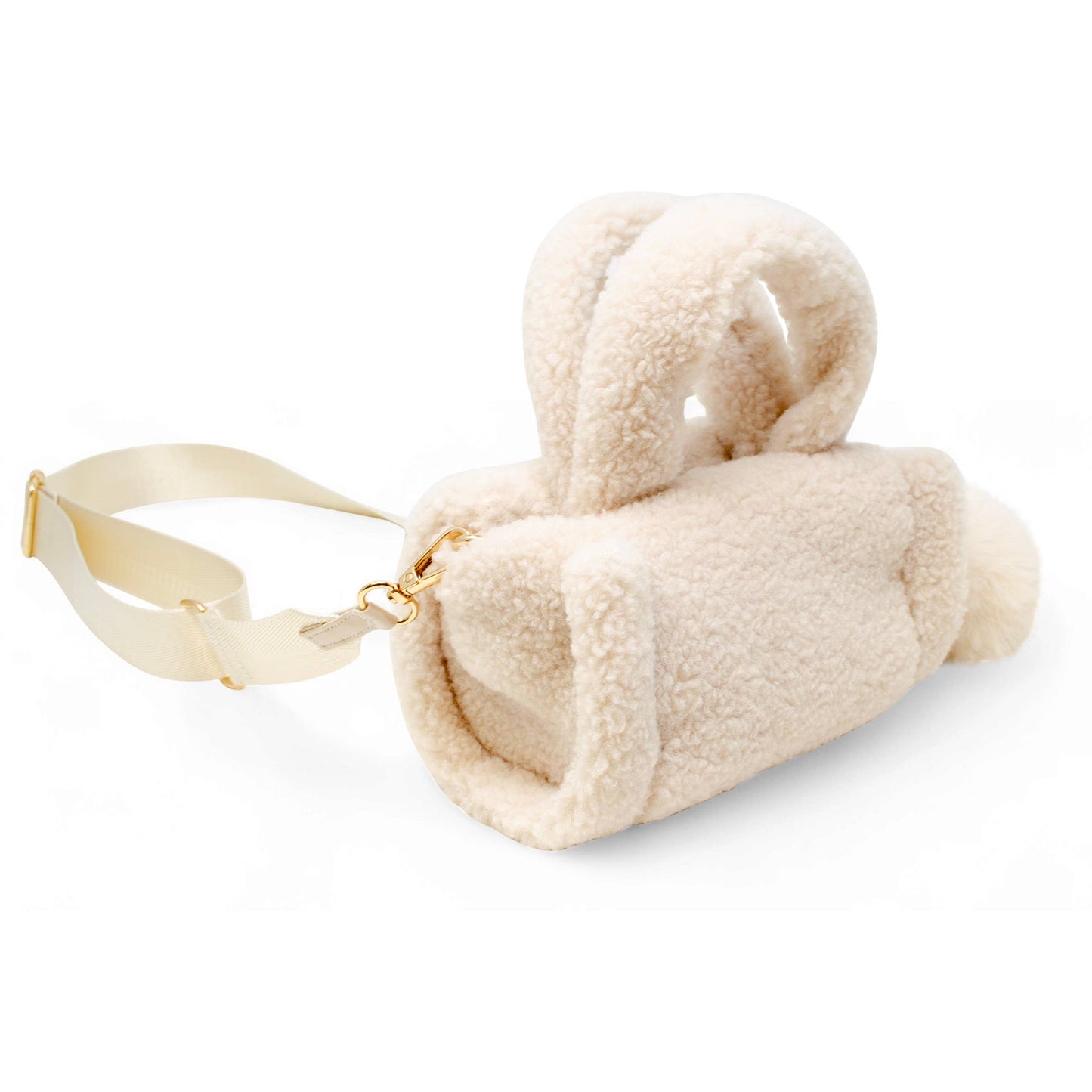 Girl's Cozy Cloud Mini Duffle Bag: Beige
