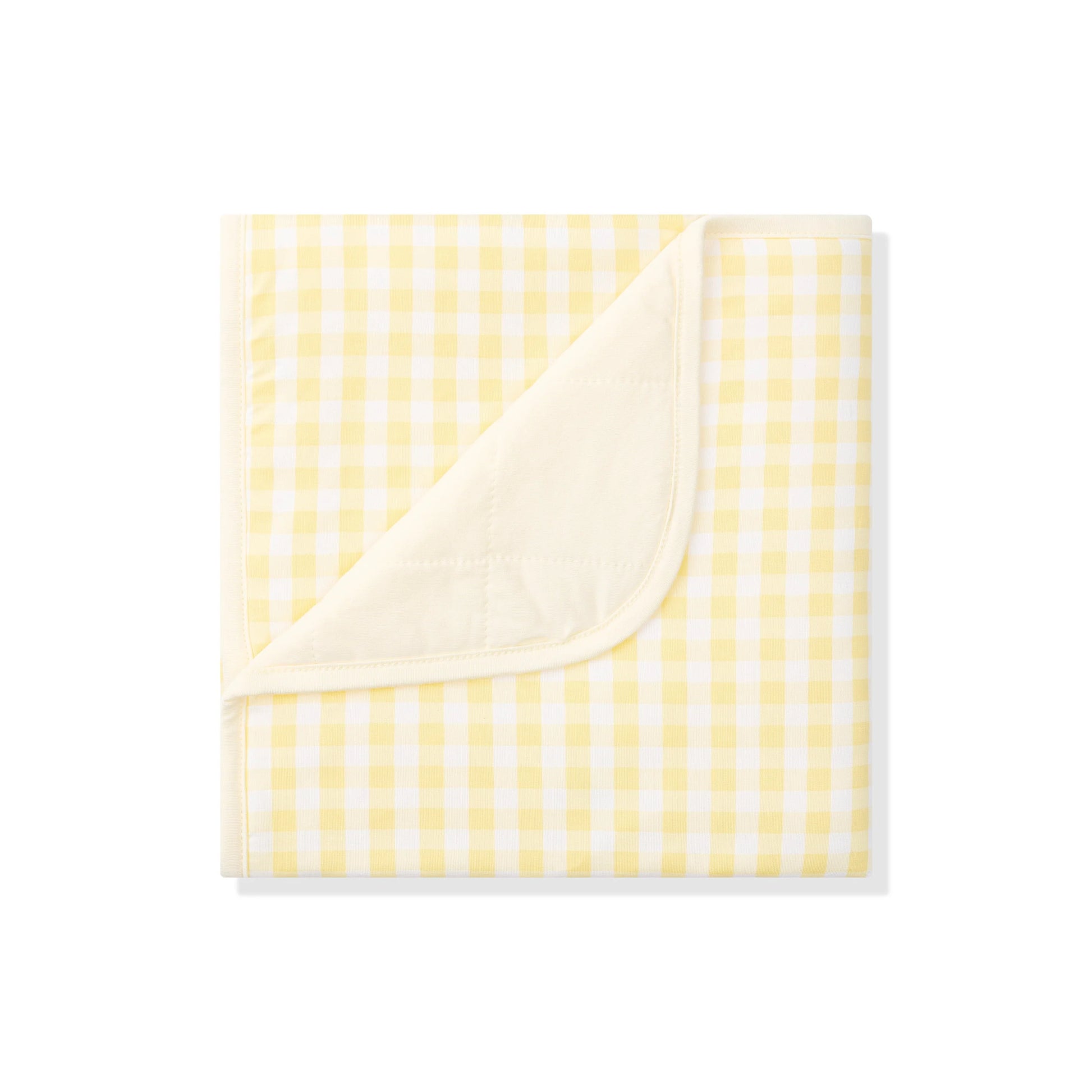 Kyte Baby Bamboo Baby Blanket- Gingham Chamomile