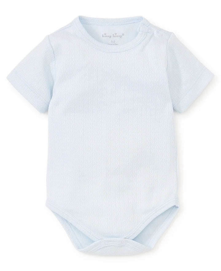 Kissy Pointelle Onesie Blue