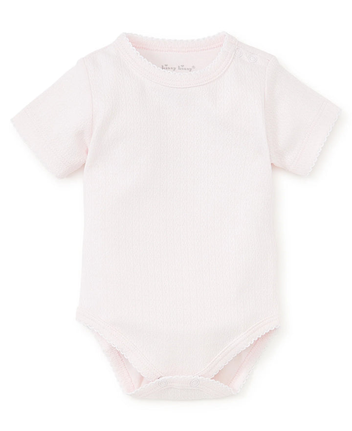 Kissy Pointelle Onesie Pink