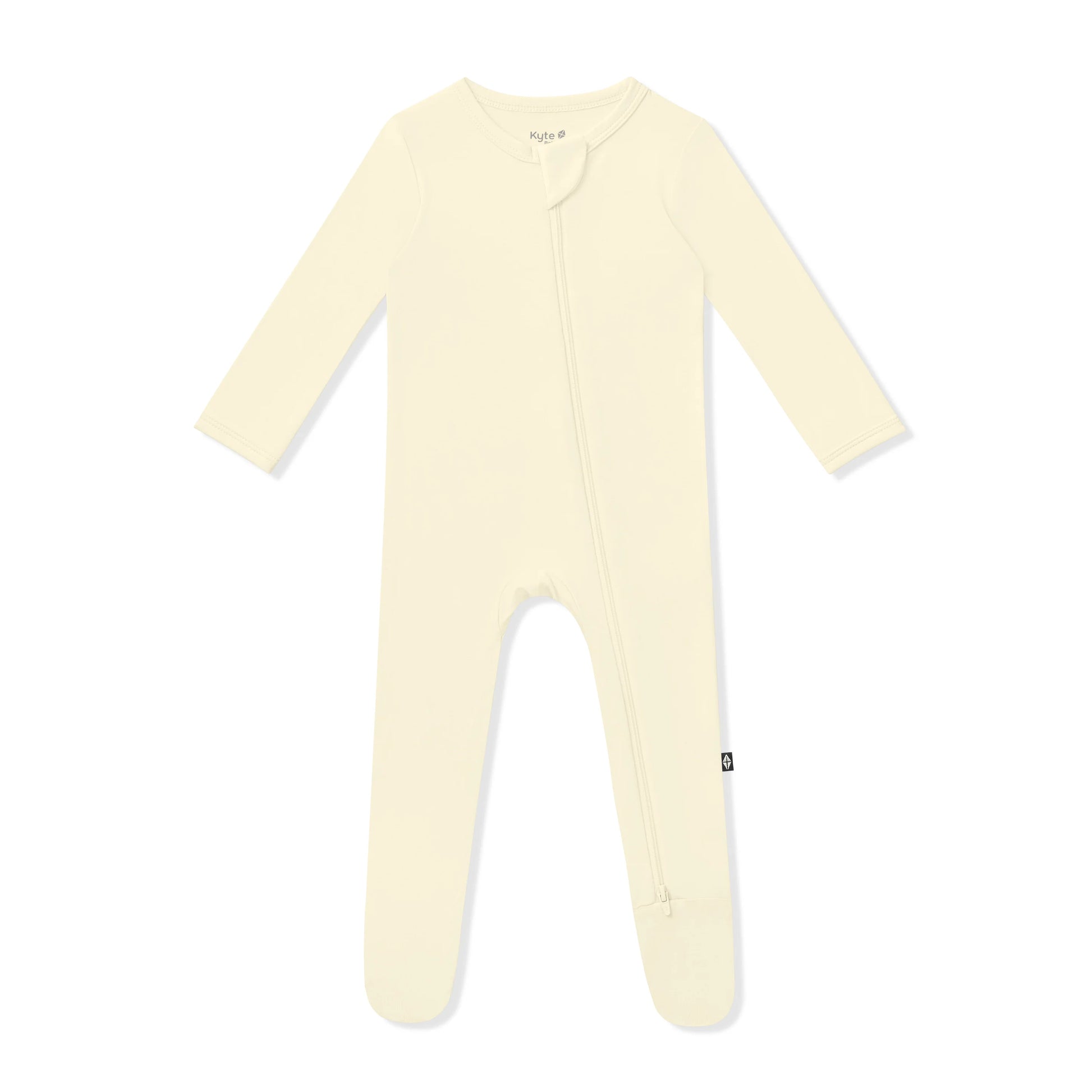 Kyte Baby Zippered Bamboo Footie- Chamomile