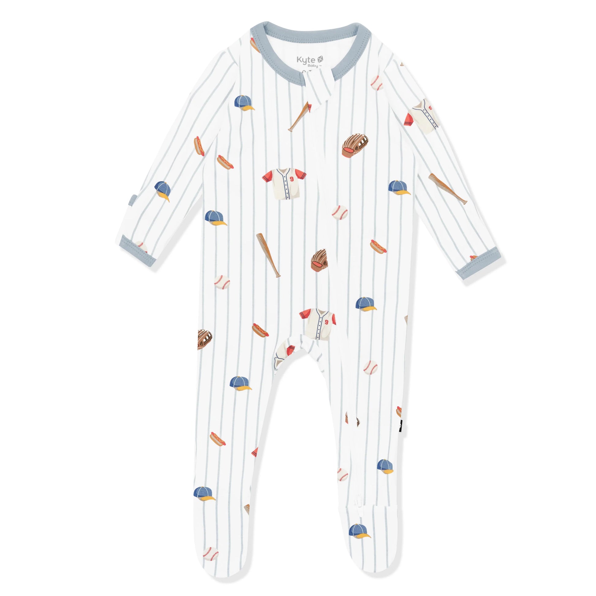 Kyte Baby Zippered Bamboo Footie- Home Run