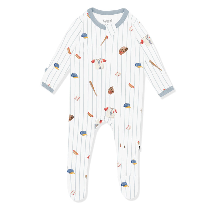 Kyte Baby Zippered Bamboo Footie- Home Run
