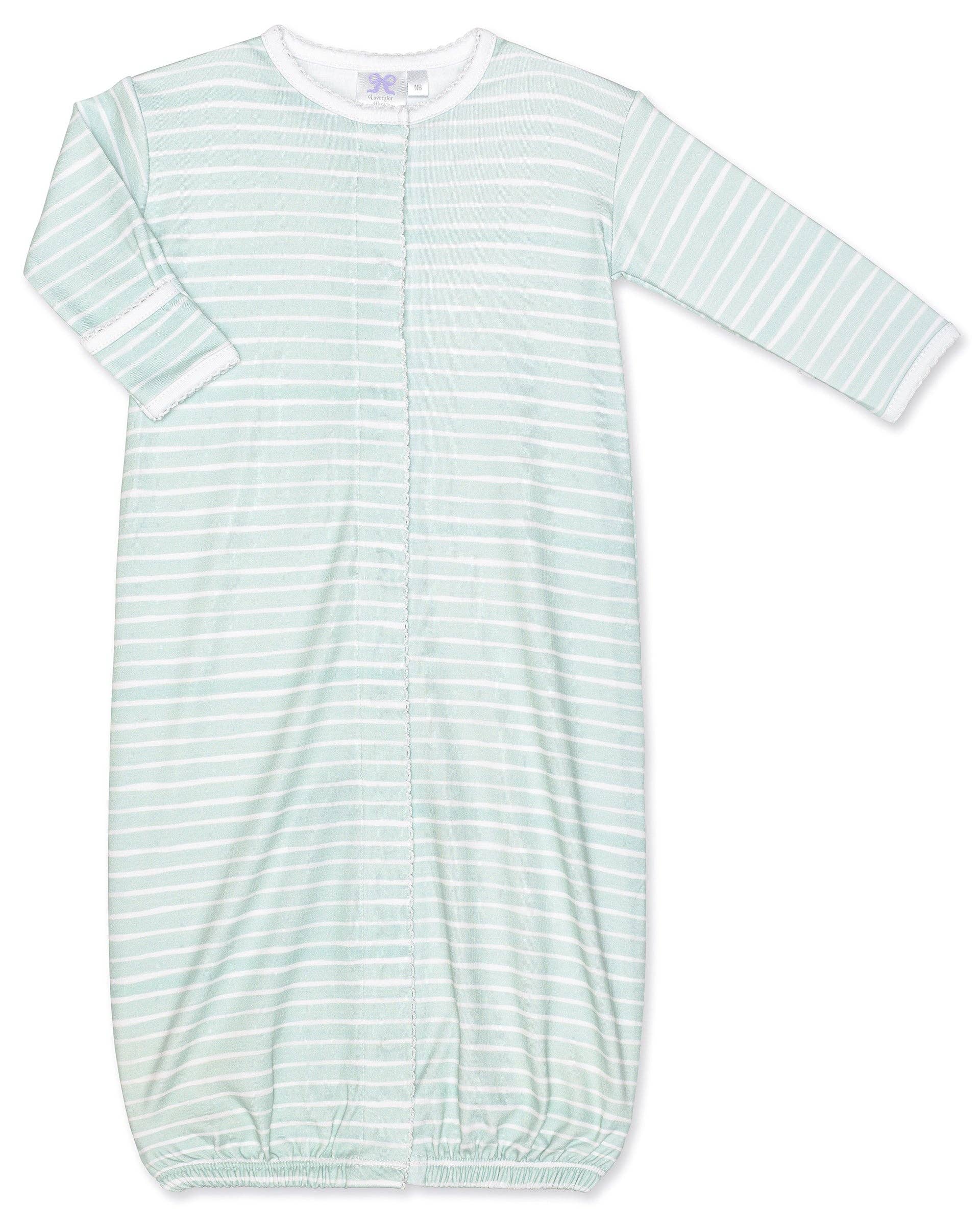 Sage Stripe Converter Gown