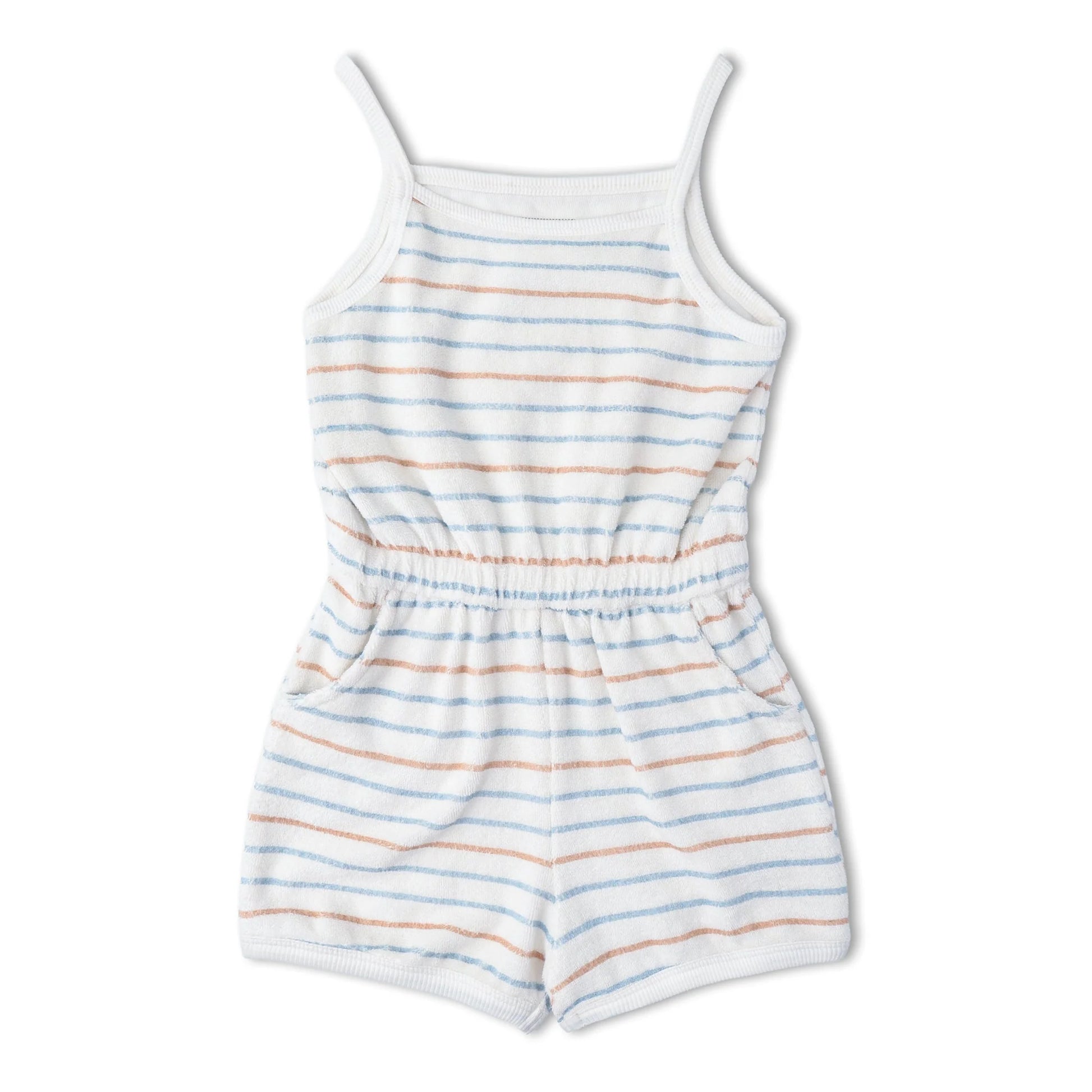 Tank Romper- Cabana Stripes