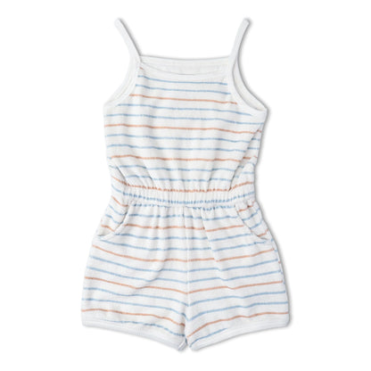 Tank Romper- Cabana Stripes