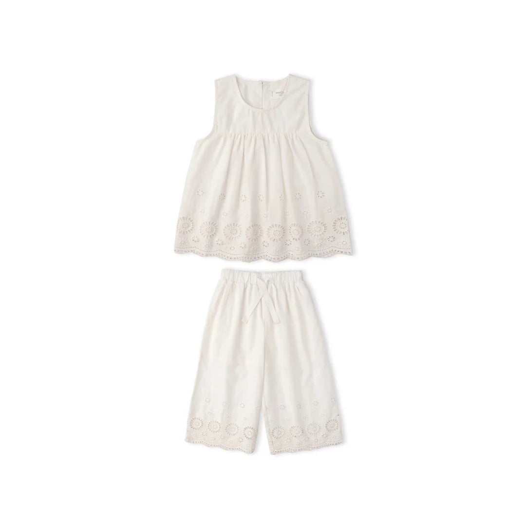Eyelet Top & Pant Set