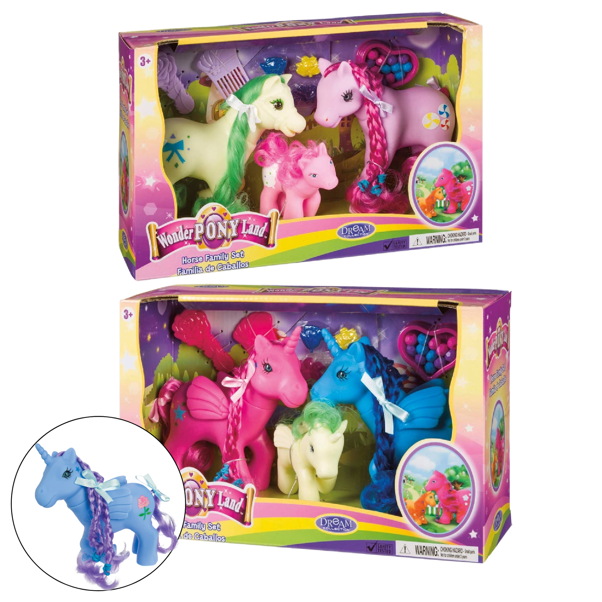 Wonder Pony Land Horse & Family Set