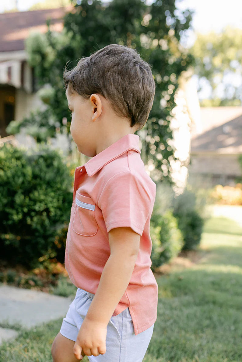 Archie Polo- Nantucket Red