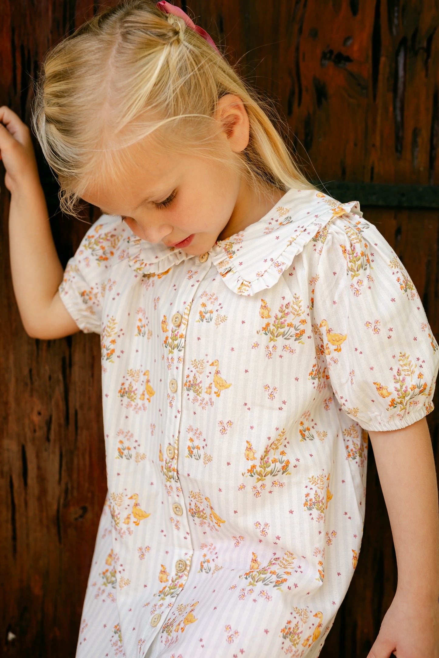 Pippa Dress- Duckling Garden