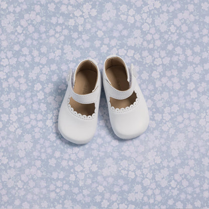 Baby Mary Janes White Leather