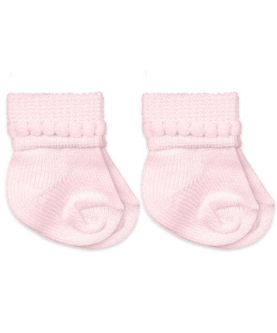 Jefferies Socks Bubble Bootie 2 Pair Pack, Pink